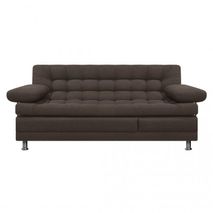 Sofa Cama Multifuncional Euro Con Brazos | Tela Cafe