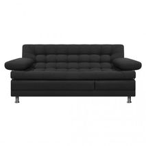 Sofa Cama Multifuncional Euro Con Brazos | Tela Negro