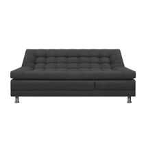 Sofa Cama Multifuncional Euro Con Brazos | Tela Gris Oscuro