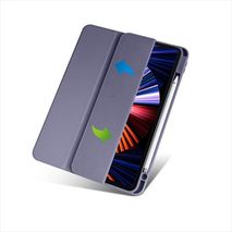 Estuche Protector Tipo Smart Cover Magnetico Para Ipad Mini 6 Con Espacio Para Lapiz Color Azul Lavanda