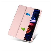 Estuche Protector Tipo Smart Cover Magnetico Para Ipad Mini 6 Con Espacio Para Lapiz Color Rosado