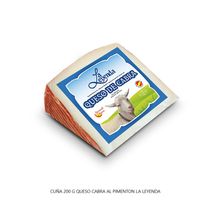 Queso de cabra Spanish Cheese Marca Exclusiva Al pimentón cuña (200  gr)