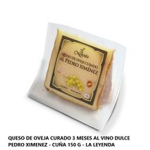 Queso de oveja Spanish Cheese Marca Exclusiva Al vino dulce curado cuña (150  gr)