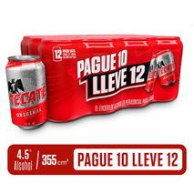 Cerveza TECATE lata x12und (3550  ml)