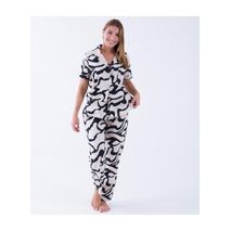 Conjunto Pijama Camisera 100% Algodón Pantalón Con Bolsillos Marca Copo De Nieve® Ref D 028C L