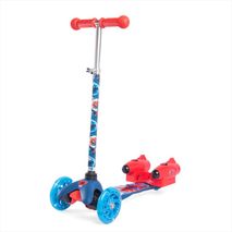 Patineta Scooter Lanza Humo 3Ruedas Azul Spiderman Zs78815