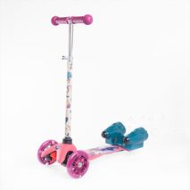 Patineta Scooter Lanza Burbujas 3Ruedas Rosada Frozen Zs79142