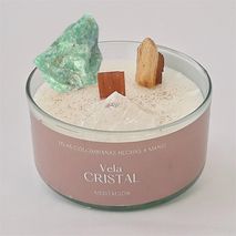 Vela Cristal Equilibra Mente Y Cuerpo De 173 Gr Mi Haus