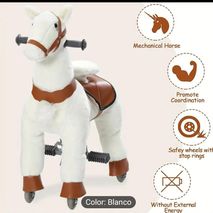 Caballo De Peluche Con Ruedas Pony 3 A 5 Años