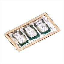 Set De 3 Velas De 2.5 Oz C/U En Caja Multifuncional Mdf Aromas Brisa De Otoño + Ginger Peach + Canela