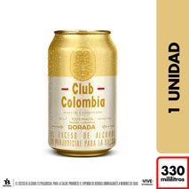 Cerveza CLUB COLOMBIA dorada lata (330  ml)