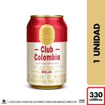 Cerveza CLUB COLOMBIA roja lata (330  ml)