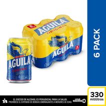 Cerveza Lata Sixpack AGUILA 1980 ml