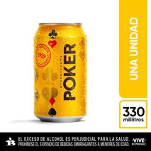 Cerveza POKER lata (330  ml)
