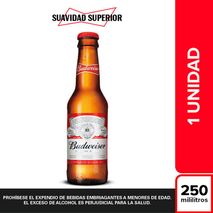 Cerveza BUDWEISER botella (250  ml)