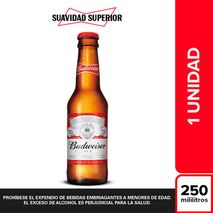 Cerveza BUDWEISER botella (250  ml)