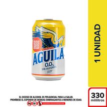 Cerveza AGUILA cero lata (330  ml)
