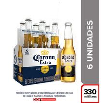 Cerveza CORONA botella x6und (1980  ml)