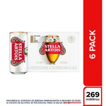 Cerveza STELLA ARTOIS lata x6und (1614  ml)
