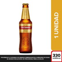 Cerveza CLUB COLOMBIA dorada botella (330  ml)