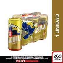 Cerveza AGUILA LIGHT lata x6und (1614  ml)