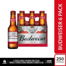 Cerveza BUDWEISER botella x6und (1500  ml)