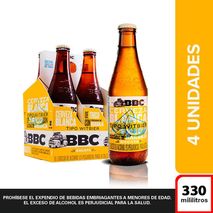 Cerveza BOGOTA BEER COMPANY Bacatá blanca botella x4und (1320  ml)