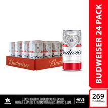 Cerveza BUDWEISER lata x24und (6456  ml)