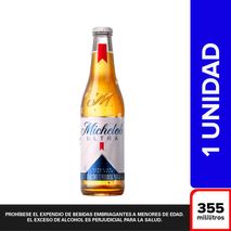 Cerveza MICHELOB ULTRA botella (355  ml)