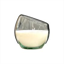 Vela Asimétrica Onecandles 10 Onzas Pabilos De Hilo Envase Vidrio Aroma Limonaria