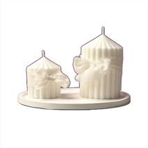 Set Ribbon M Onecandles De 9 Y 4 Oz Plato Base De Cerámica Fria Diámetro 16 Cm Aroma Menta