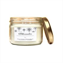Vela Con Tapa Dorada Onecandles De 11 Oz Pabilo De Hilo Envase De Vidrio Aroma Naranja Dulce