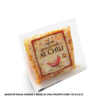 Queso de oveja Spanish Cheese Marca Exclusiva Al chili cuña (150  gr)