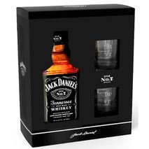 Whisky JACK DANIELS Tennessee No. 7 + 2 vasos regalo  (700  ml)
