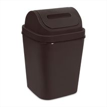 Cesto Basura 15L Tapa Vaivén Caneca Plástica Hogar Oficina Café
