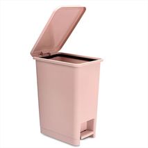 Cesto De Basura Papelera De Pedal 12L Espacios Reducidos Oro Rosa
