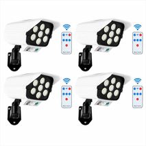 Set X4 Lámpara Solar Tipo Monitor 77 Leds Y Control Remoto
