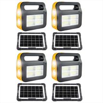 Set X4 Lámpara Emergencia Solar Led Multifuncional Carga Usb