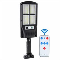 Lámpara Solar Exterior Control Remoto Y Resistencia Al Agua