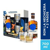 Ron LA HECHICERA extra añejo + 2 vasos regalo  (7000  ml)