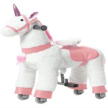 Caballo Unicornio De Peluche Con Ruedas Pony 3 A 5 Años