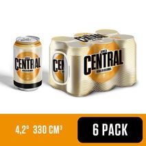 Cerveza LA CENTRAL lata x6und 330ml (1980  ml)