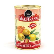 Aceitunas MAESTRANZA MARCA EXCLUSIVA Con salmón española (130  gr)