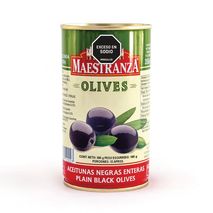 Aceitunas negras MAESTRANZA MARCA EXCLUSIVA Enteras (185  gr)