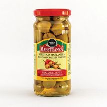 Aceitunas MAESTRANZA MARCA EXCLUSIVA Rellenas de pasta pimientos (142  gr)