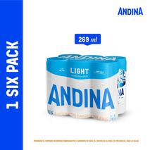 Cerveza CERVEZA ANDINA LIGHT Light Lata x6und 269ml (1614  ml)