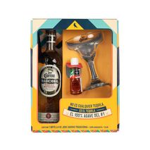 Tequila JOSE CUERVO reposado +tajin y copa margarita  (750  ml)