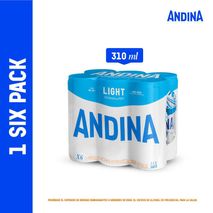 Cerveza CERVEZA ANDINA LIGHT lata x6und 310ml (1860  ml)