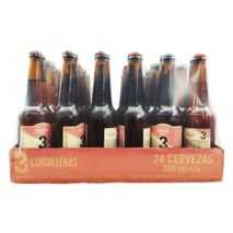 Cerveza artesanal 3CORDILLERAS rosada botella x24und 300ml (7200  ml)