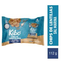 Chips de lentejas KIBO sal marina (112  gr)